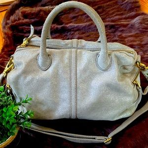 Fossil silver Glitter Satchel